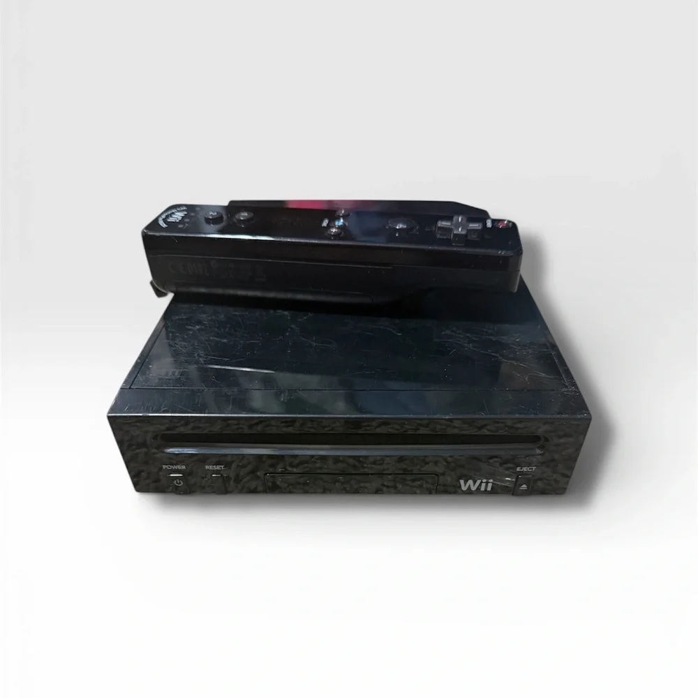 Nintendo Wii Console with Black Remote